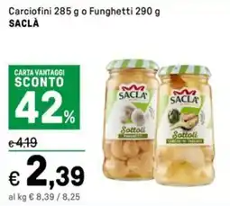 Iper La Grande Carciofini o Funghetti SACLÀ offerta
