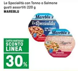 Iper La Grande Le Specialità con Tonno o Salmone gusti assortiti MAREBLU offerta