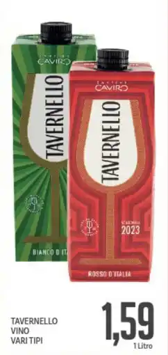 Supermercati Piccolo Tavernello vino vari tipi offerta