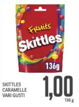 Supermercati Piccolo Skittles caramelle vari gusti offerta