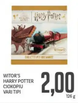 Supermercati Piccolo Witor's harry potter ciokopiu vari tipi offerta