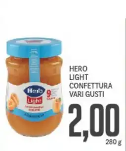 Supermercati Piccolo Hero light confettura vari gusti offerta