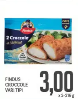 Supermercati Piccolo Findus croccole vari tipi offerta