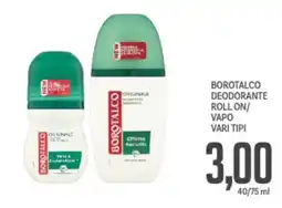Supermercati Piccolo Borotalco deodorante roll on/ vapo vari tipi offerta