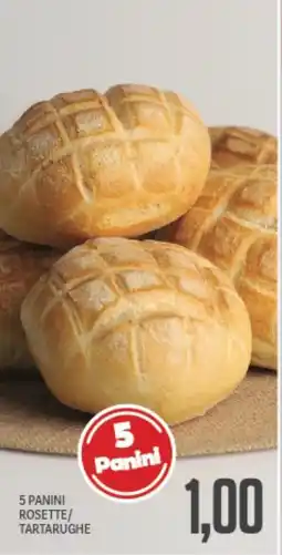 Supermercati Piccolo 5 panini rosette/ tartarughe offerta