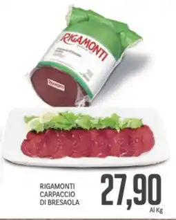 Supermercati Piccolo Rigamonti carpaccio di bresaola offerta