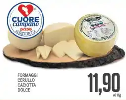 Supermercati Piccolo Formaggi cerullo caciotta dolce offerta
