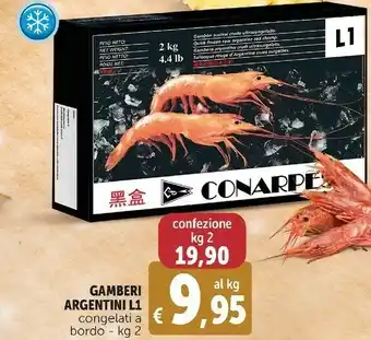 Deco Supermercati Gamberi argentini l1 congelati a brodo offerta