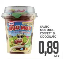 Supermercati Piccolo Cameo muu muu+ confetti di cioccolato offerta