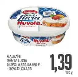 Supermercati Piccolo Galbani santa lucia nuvola spalmabile -30% di grassi offerta