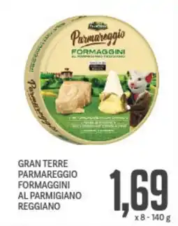 Supermercati Piccolo Gran terre parmareggio formaggini al parmigiano reggiano offerta