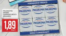 Supermercati Piccolo Philadelphia original formaggio fresco spalmabile offerta