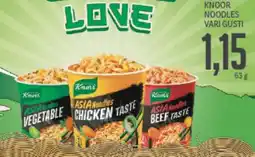 Supermercati Piccolo Knoor noodles vari gusti offerta