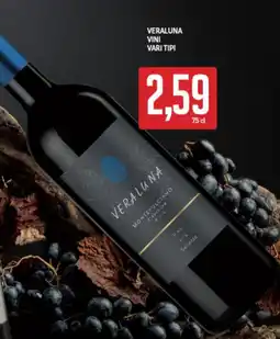 Supermercati Piccolo Veraluna vini vari tipi offerta