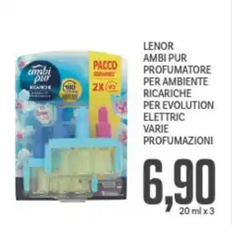 Supermercati Piccolo Lenor ambi pur profumatore per ambiente ricariche per evolution elettric varie profumazioni offerta