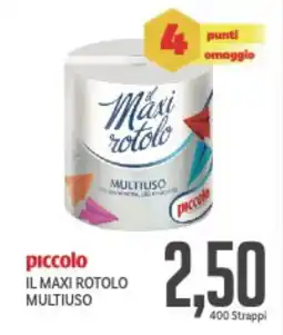 Supermercati Piccolo Piccolo il maxi rotolo multiuso offerta