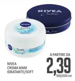 Supermercati Piccolo Nivea crema mani idratante/soft offerta