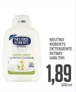 Supermercati Piccolo Neutro roberts detergente intimo vari tipi offerta