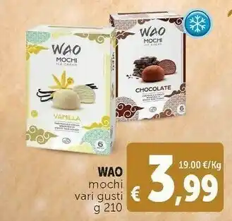 Wao mochi chocolate/ vanilla 210 g