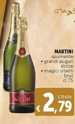 Deco Supermercati Magici istanti vino spumante brut 750 g(ml) offerta