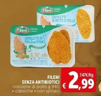 Deco Supermercati Cotolette di pollo naturale 440 g(ml) offerta
