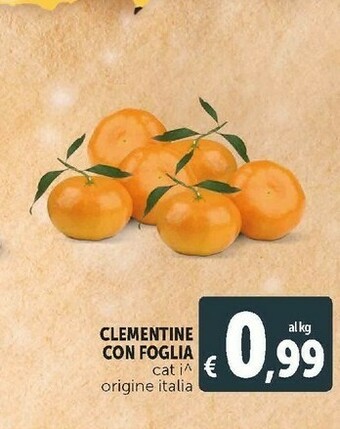 Deco Supermercati Clementine offerta