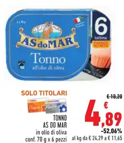 Conad Tonno AS DO MAR offerta