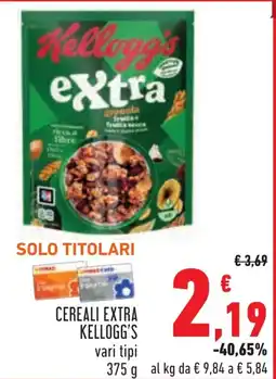 Conad Cereali extra KELLOGG'S offerta