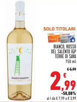 Conad Bianco, rosso del salento IGP TERRE DI SAVA offerta