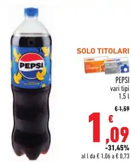 Conad PEPSI vari tipi offerta