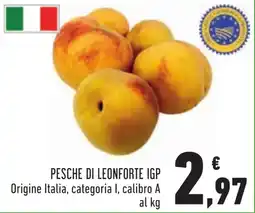 Conad Pesche di leonforte IGP offerta