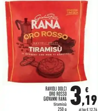 Conad Rana ravioli dolci oro rosso offerta