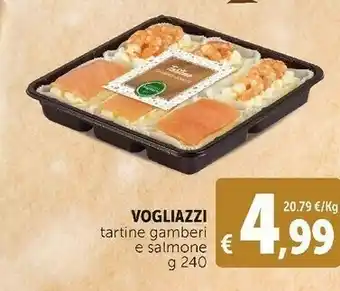 Deco Supermercati Tartine gamberi e salmone 240 g offerta