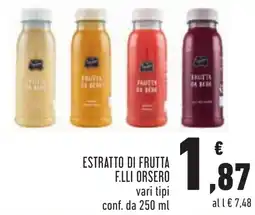 Conad Estratto di frutta F.LLI ORSERO offerta