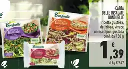 Conad Carta delle insalate BONDUELLE offerta