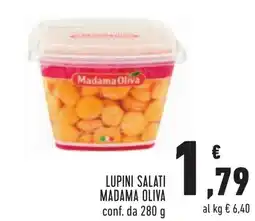 Conad Lupini salati MADAMA OLIVA offerta