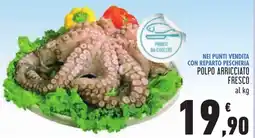 Conad Polpo arricciato fresco offerta