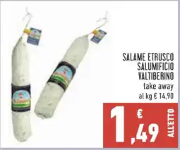 Conad Salame etrusco salumificio VALTIBERINO offerta