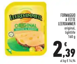 Conad Formaggio a fette LEERDAMMER offerta