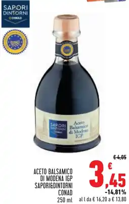Conad Aceto balsamico di modena igp SAPORI&DINTORNI CONAD offerta