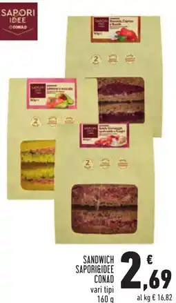 Conad Sandwich SAPORI&IDEE CONAD offerta