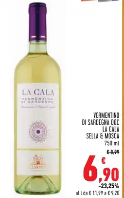 Conad Vermentino di sardegna doc LA CALA SELLA & MOSCA offerta