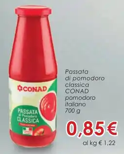 Conad Passata di pomodoro classica CONAD offerta