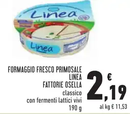Conad Formaggio fresco primosale linea fattorie OSELLA offerta