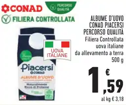 Conad Albume d'uovo conad piacersi percorso qualità offerta