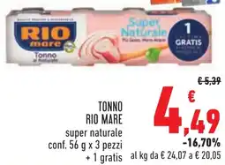 Conad Tonno RIO MARE offerta