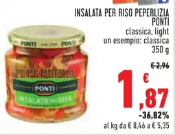 Conad Insalata per riso peperlizia PONTI offerta