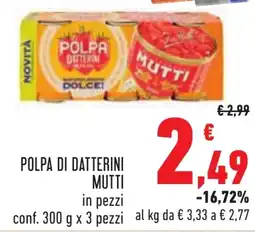 Conad Polpa di datterini MUTTI offerta