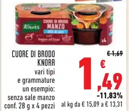 Conad Cuore di brodo KNORR offerta