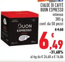 Conad Cialde di caffè BUON ESPRESSO offerta